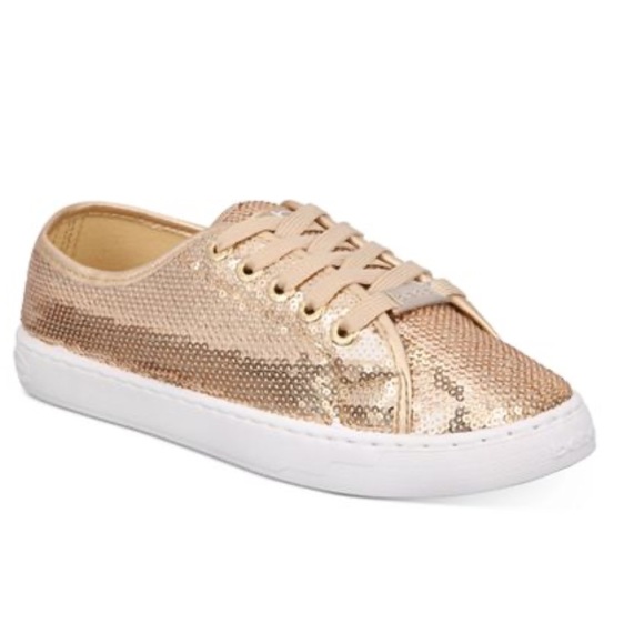 bebe gold sneakers